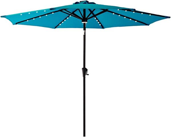 C-Hopetree LED Lighted Solar Outdoor Patio Umbrella